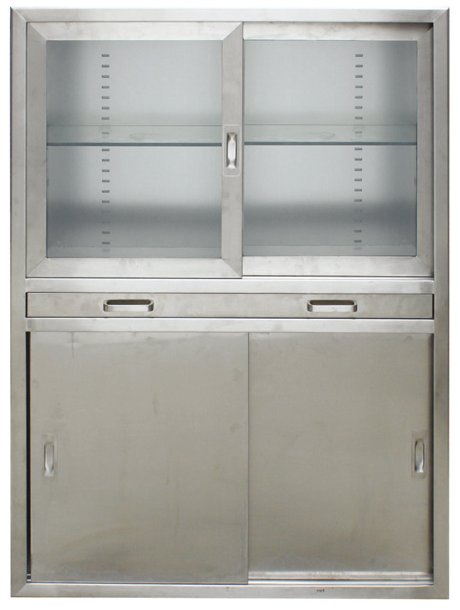 F76 All Stainless Steel Built-in Anesthesia Cabinet