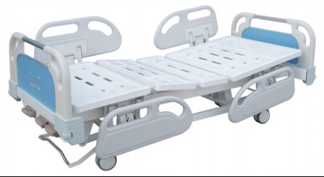 F13 ABS Perforated Three-Crank Bed (Central Locking Brake, Four Small Side Rails)