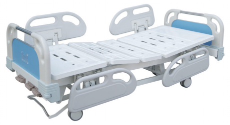 F13 ABS Perforated Three-Crank Bed (Central Locking Brake, Four Small Side Rails)